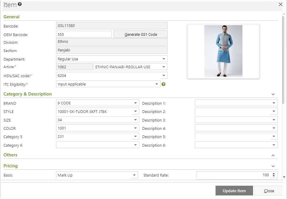 screenshot of Ginesys One